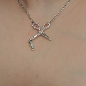 Scissor and Comb necklace
